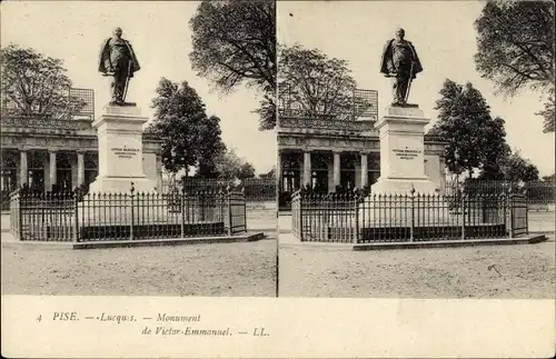 Stereo Ak Lucca Toscana, Monument de Victor Emmanuel