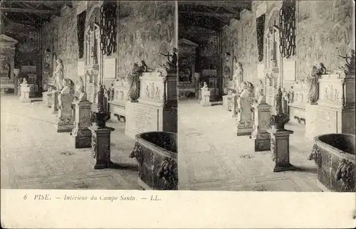 Stereo Ak Pisa Toscana, Interieur du Campo Santo