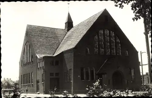 Ak Zwagerveen Friesland Niederlande, Geref. Kerk