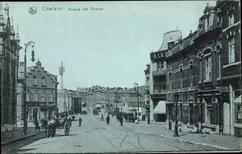 Ak Charleroi Wallonien Hennegau, Avenue des Viaducs
