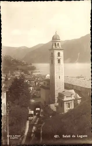 Ak Lugano Kanton Tessin Schweiz, Kathedrale San Lorenzo