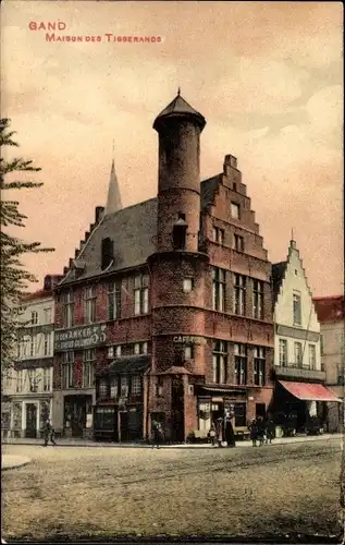 Ak Gand Gent Ostflandern, Maison des Tisserands