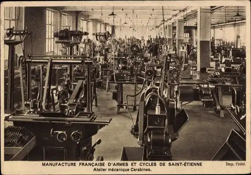 Ak Paris II. Arrondissement Bourse, Manufacture Francaise d'Armes et Cycles de Saint Etienne