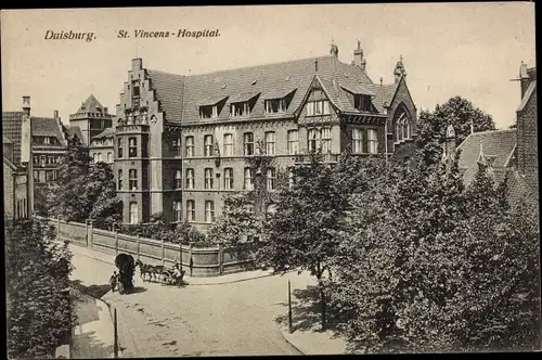 Ak Duisburg im Ruhrgebiet, St. Vincenz Hospital