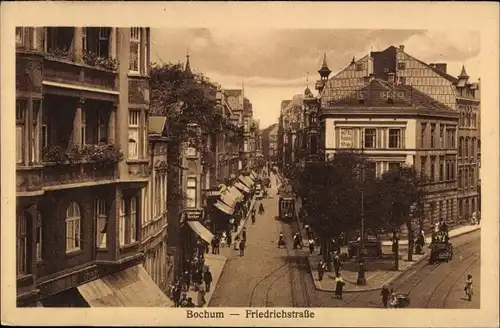 Ak Bochum im Ruhrgebiet, Friedrichstraße