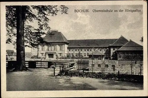 Ak Bochum im Ruhrgebiet, Oberrealschule an der Königsallee