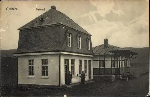 Ak Garbeck Balve im Sauerland, Bahnhof