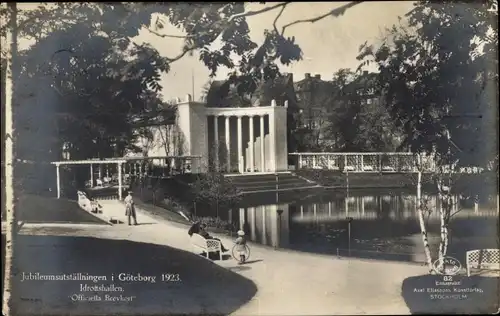 Ak Göteborg Schweden, Jubileumsutställningen 1923, Idrottshallen