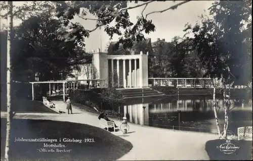 Ak Göteborg Schweden, Jubileumsutställningen 1923, Idrottshallen