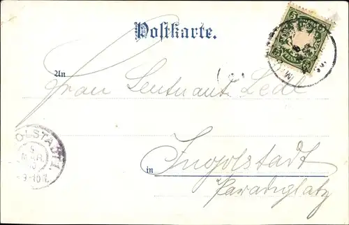 Ak Schäfflertanz in München , Bayrische Trachten, Kronen Gruppe 1900