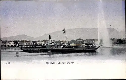 Ak Genève Genf Schweiz, Le Jet d'Eau