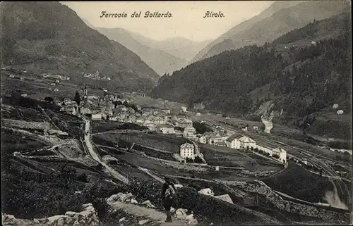 Ak Airolo Kanton Tessin Schweiz, Ferrovia del Gottardo