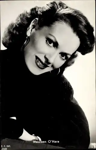 Ak Schauspielerin Maureen O'Hara, Portrait
