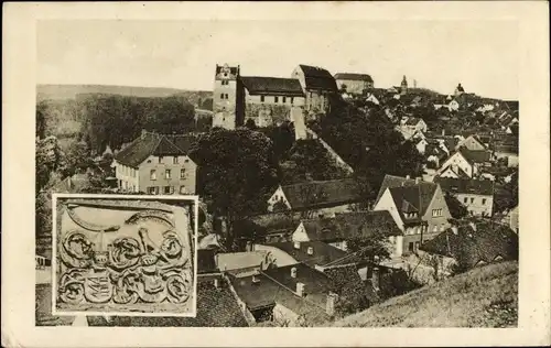 Ak Wettin an der Saale, Burg Wettin