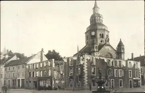 Foto Ak Bodenmais in Niederbayern, Rathaus, Zerstörtes gebäude