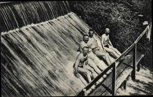 Foto Ak Trier an der Mosel, Baden am Wehr