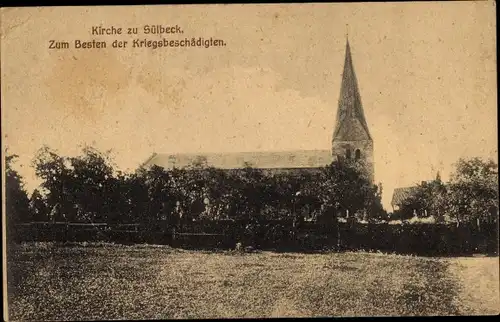 Ak Sülbeck Nienstädt im Kreis Schaumburg, Kirche, Zum Besten der Kriegsbeschädigten