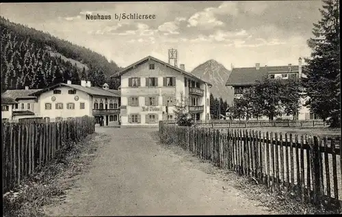 Ak Neuhaus Schliersee in Oberbayern, Gasthof zur Post