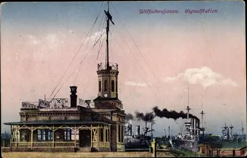 Ak Wilhelmshaven in Niedersachsen, Signalstation