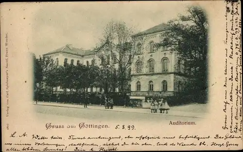 Ak Göttingen in Niedersachsen, Auditorium