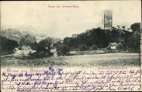 Ak Greene Einbeck in Niedersachsen, Greener Burg, Ruine