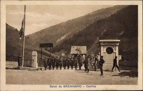 Ak Südtirol, Saluti da Brennero, Confine, Grenze, Brenner
