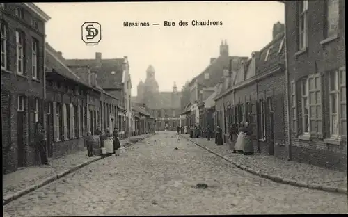 Ak Messines Mesen Westflandern, Rue des Chaudrons