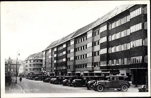 Ak Ålborg Aalborg Dänemark, Vesterbro, Autos