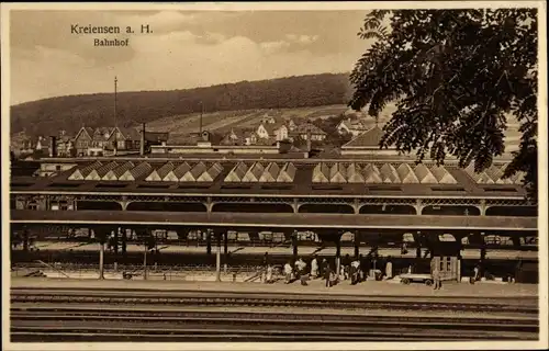 Ak Kreiensen Einbeck, Bahnhof, Gleisseite