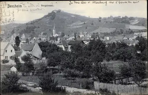 Ak Bensheim an der Bergstraße Hessen, Totalansicht