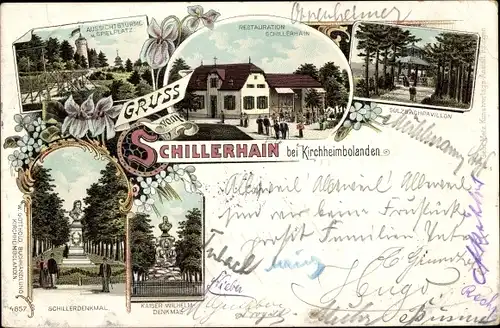 Litho Schillerhain Kirchheimbolanden im Donnersbergkreis, Restauration, Aussichtstürme