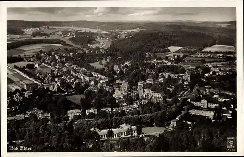 Ak Bad Elster im Vogtland, Fliegeraufnahme, Panorama