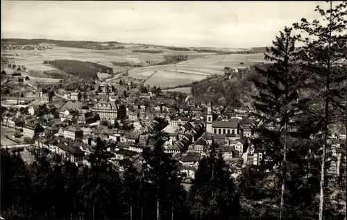 Ak Elsterberg Vogtland, Blick auf den Ort