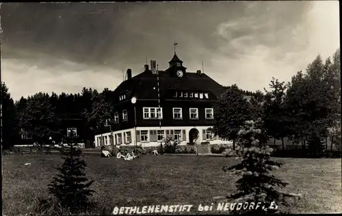 Foto Ak Neudorf Sehmatal im Erzgebirge, Bethlehemstift