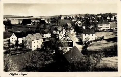 Ak Pfaffroda im Erzgebirge Sachsen, Totalansicht vom Ort, Vogelschau