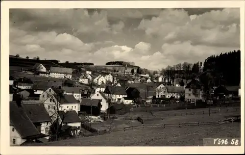 Foto Ak Hallbach Olbernhau im Erzgebirge Sachsen, Ortsansicht