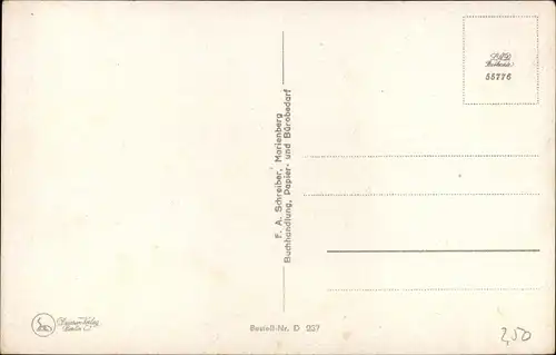 Ak Marienberg im Erzgebirge Sachsen, Totale, Ort, Straße, Platz, Wohnhäuser