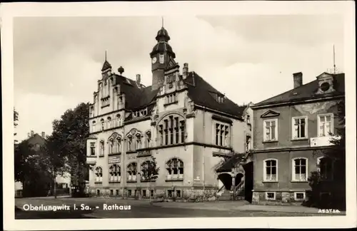 Ak Oberlungwitz in Sachsen, Rathaus