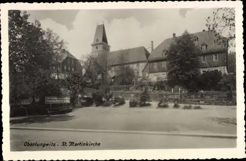 Ak Oberlungwitz in Sachsen, St. Martinkirche