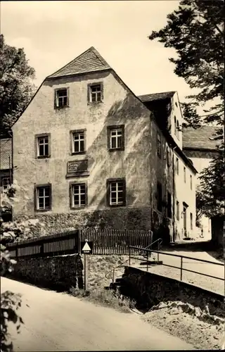 Ak Königshain Wiederau in Sachsen, Geburtshaus Clara Zetkins