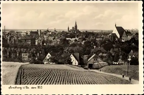 Ak Freiberg in Sachsen, von NO., Panorama
