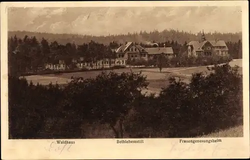 Ak Hohenstein Ernstthal Sachsen, Bethlehemstift im Hüttengrunde, Waldhaus