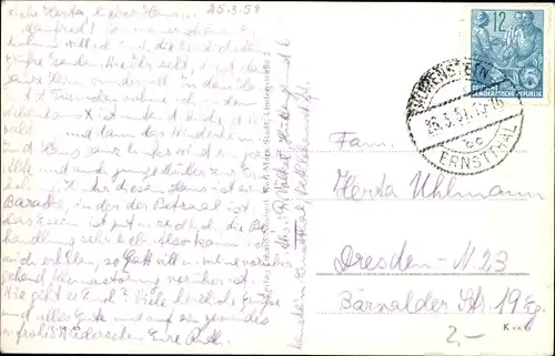 Ak Hohenstein Ernstthal Sachsen, Bethlehemstift