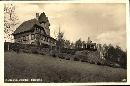 Ak Hohenstein Ernstthal in Sachsen, Berghaus, Pergola