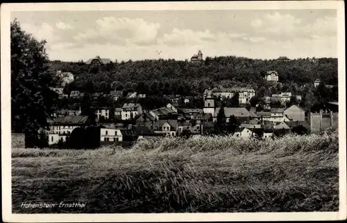 Ak Hohenstein Ernstthal in Sachsen, Ortsansicht mit Kirche