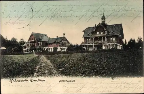 Ak Hohenstein Ernstthal Sachsen, Bethlehemstift