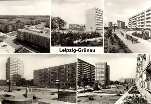 Ak Grünau Leipzig in Sachsen, Hochhäuser