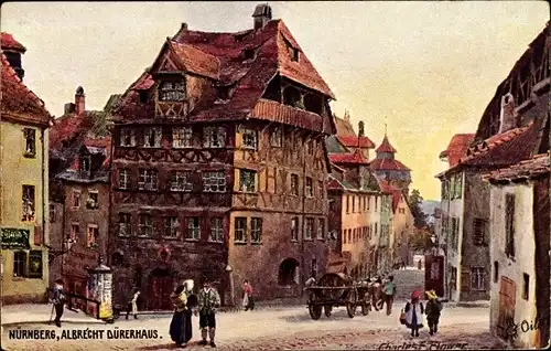 Künstler Ak Flower, Charles, Nürnberg in Mittelfranken Bayern, Albrecht Dürer Haus