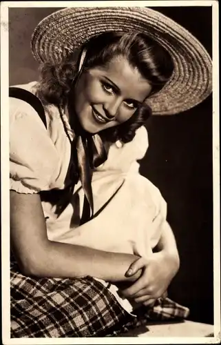 Foto Ak Schauspielerin Kristina Söderbaum, Portrait, Hut