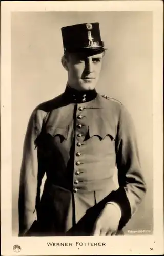 Ak Schauspieler Werner Fütterer, Portrait in Uniform